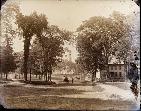 Main Street with Merchant's Row on right and Town Green on left