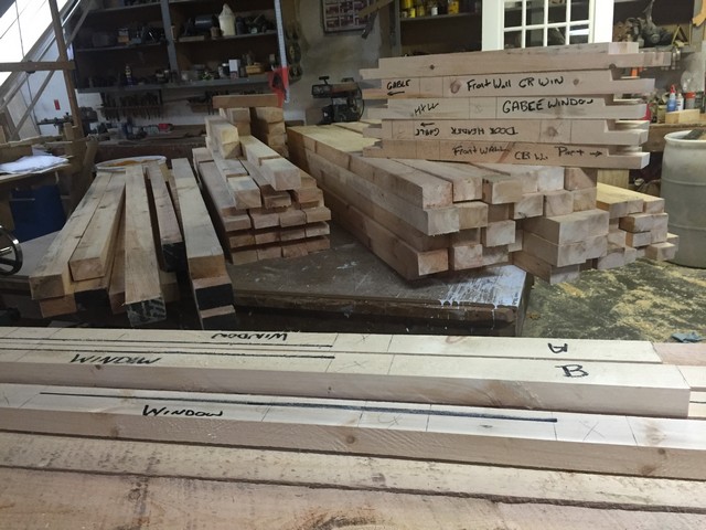 Native pine & oak building materials